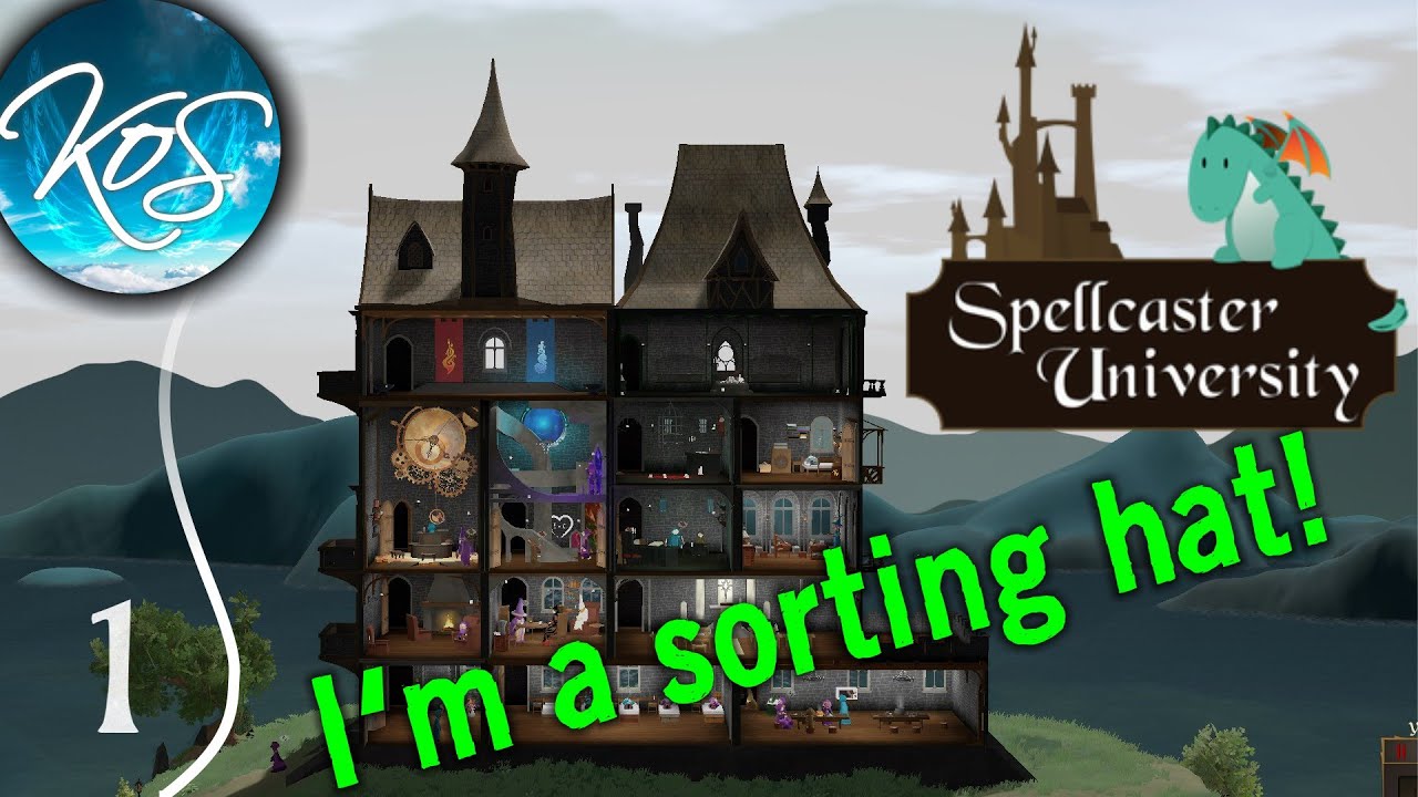 Spellcaster University - I'M A SORTING HAT! - First Look, Let's Play, Ep 1