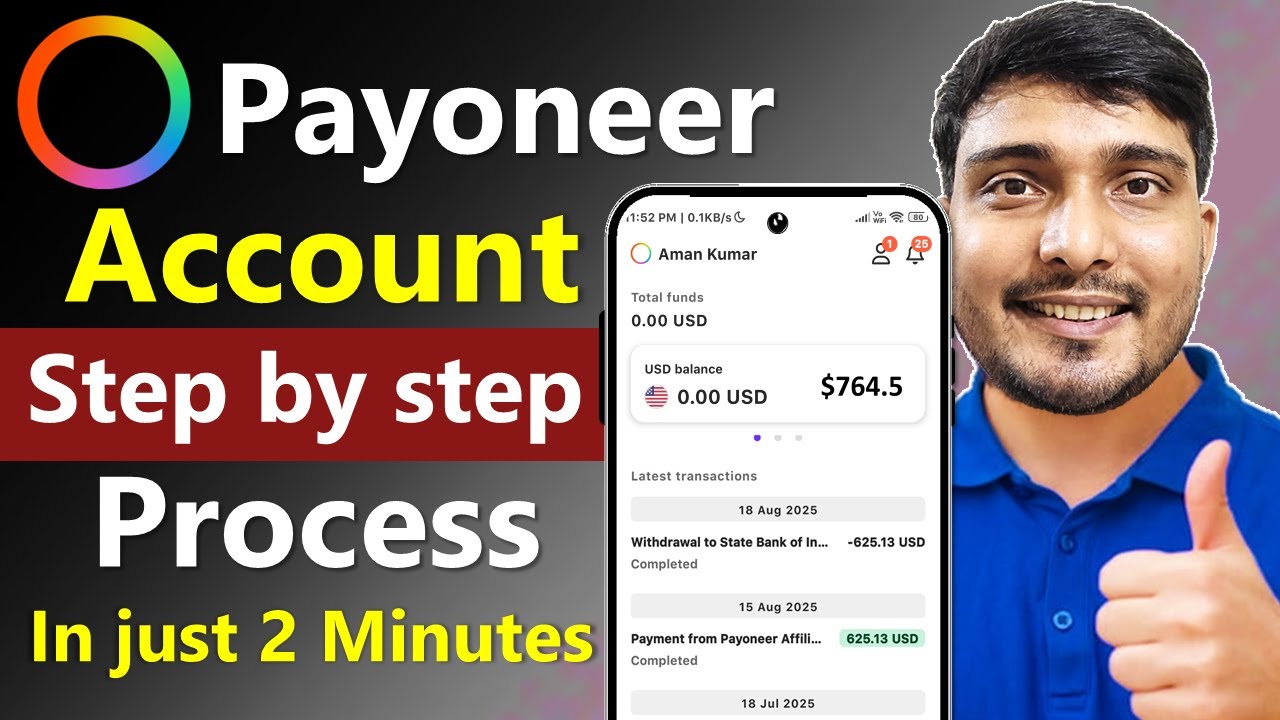 payoneer account kaise banaye | payoneer account create | payoneer signup/register kaise kare