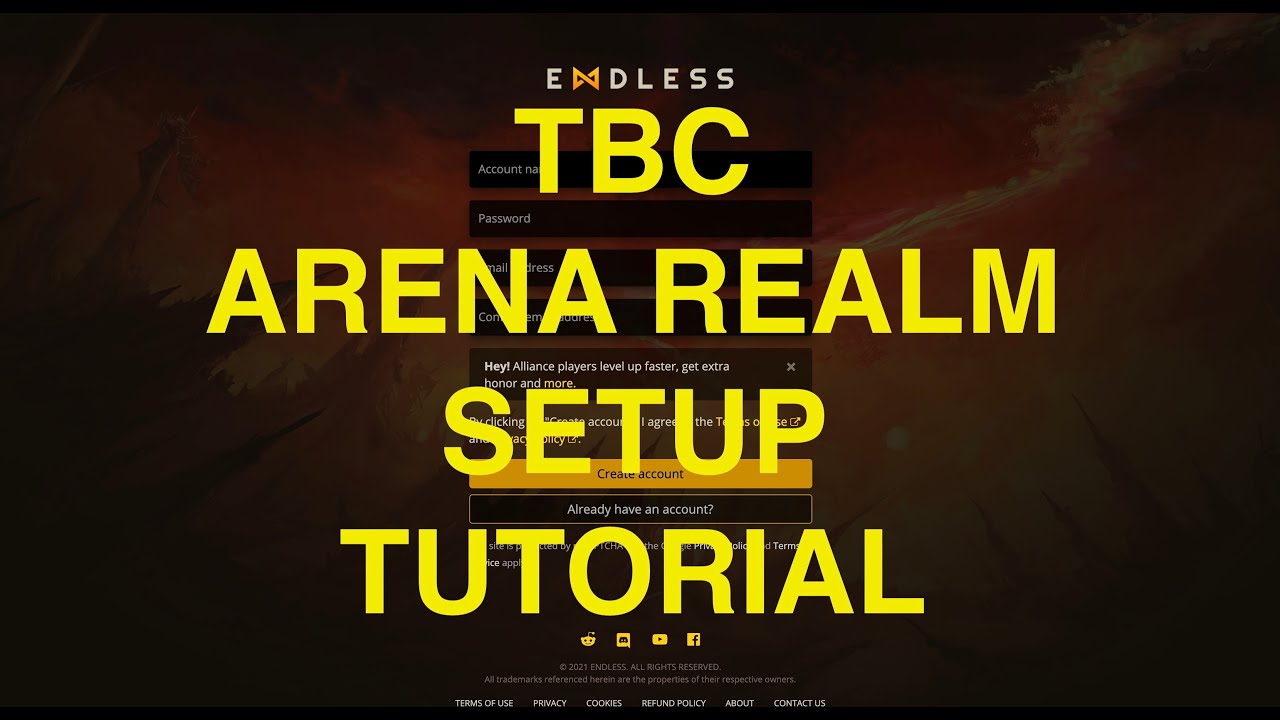 TBC Arena Realm (Endless.gg) Setup Tutorial