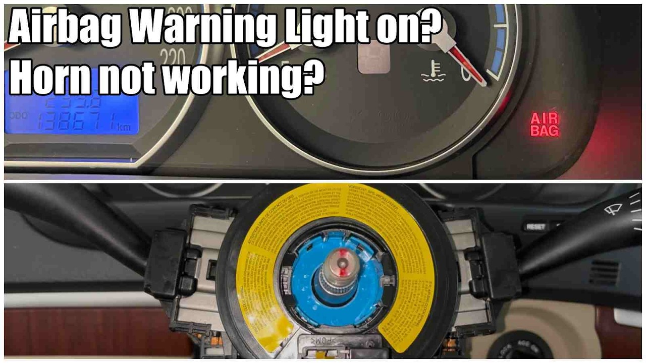 Hyundai Santa Fe 2, Kia Sorento (Airbag Light & Horn not working) Clock Spring Removal / Replacement