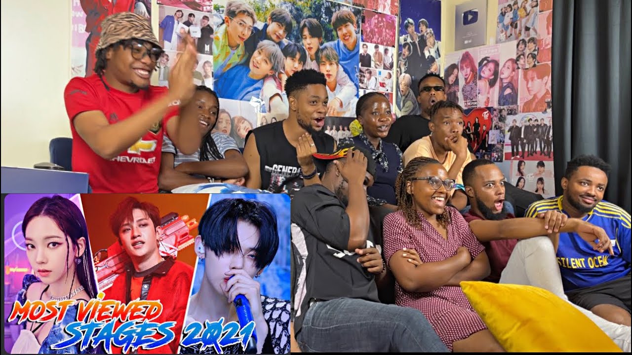 Африканцы показывают своим друзьям (новичкам) САМЫЕ ПРОСМОТРИМЫЕ KPOP ВЫСТУПЛЕНИЯ 2021 ГОДА! - од...