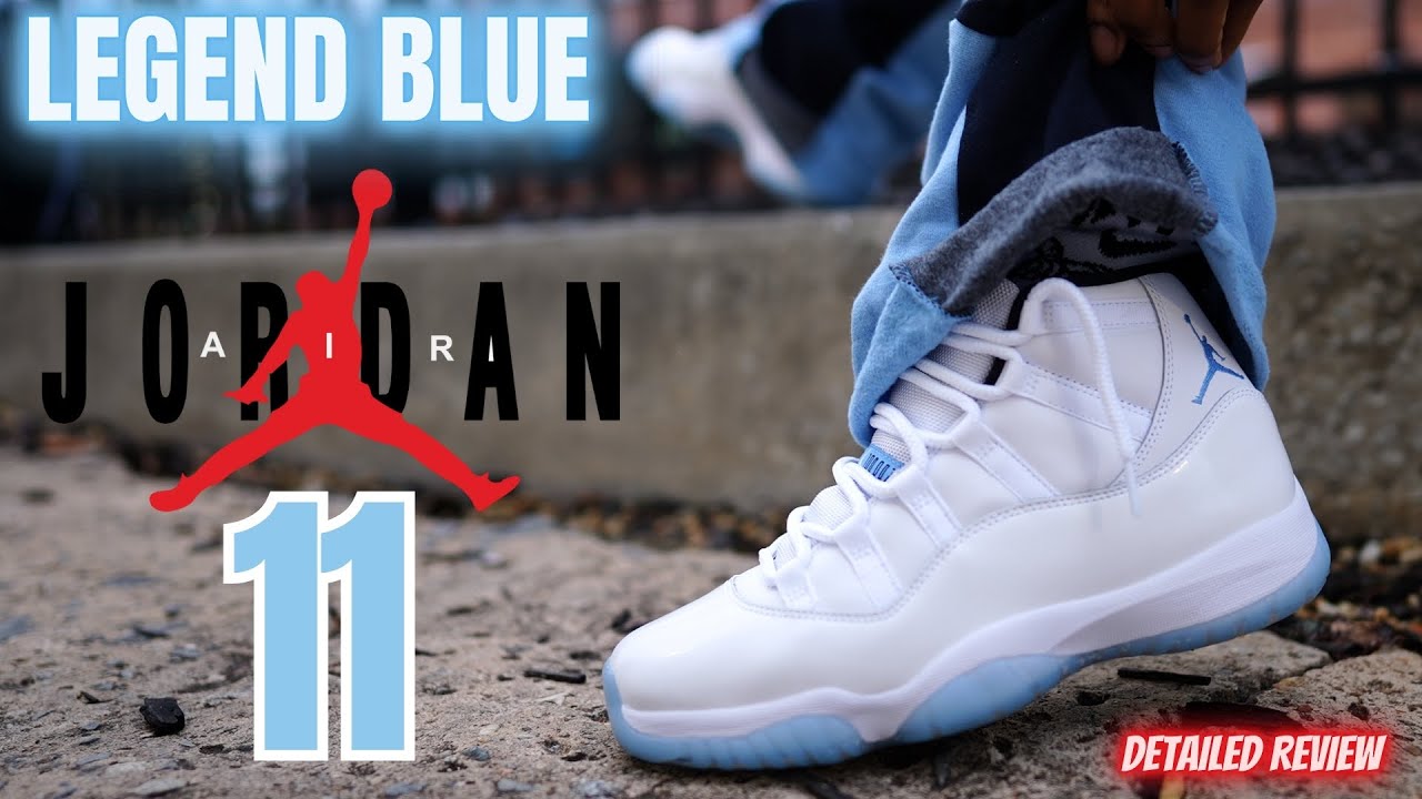 BACK & BETTER THAN EVER? 2024 JORDAN 11 LEGEND BLUE COLUMBIA DETAILED REVIEW & ON FEET W LACE SWAP
