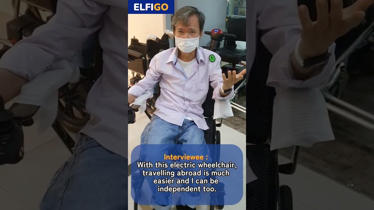 With this electric wheelchair, travelling abroad is much easier!  #shorts