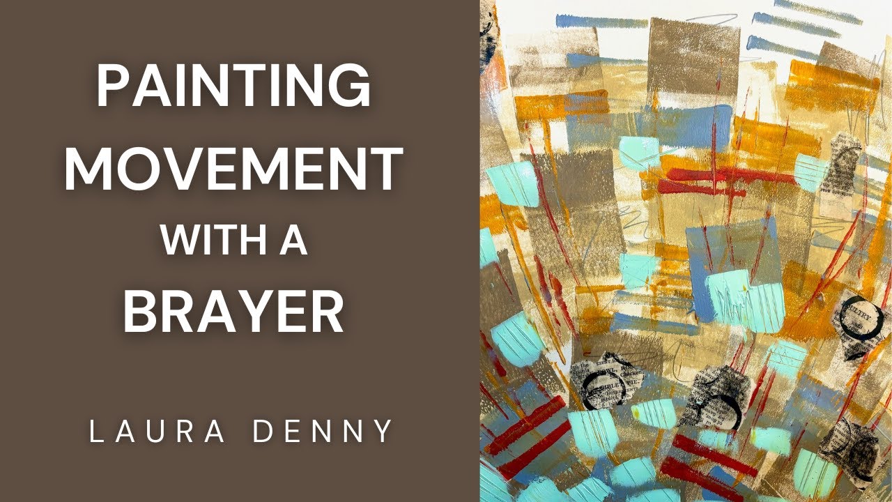 Painting Movement with a Brayer