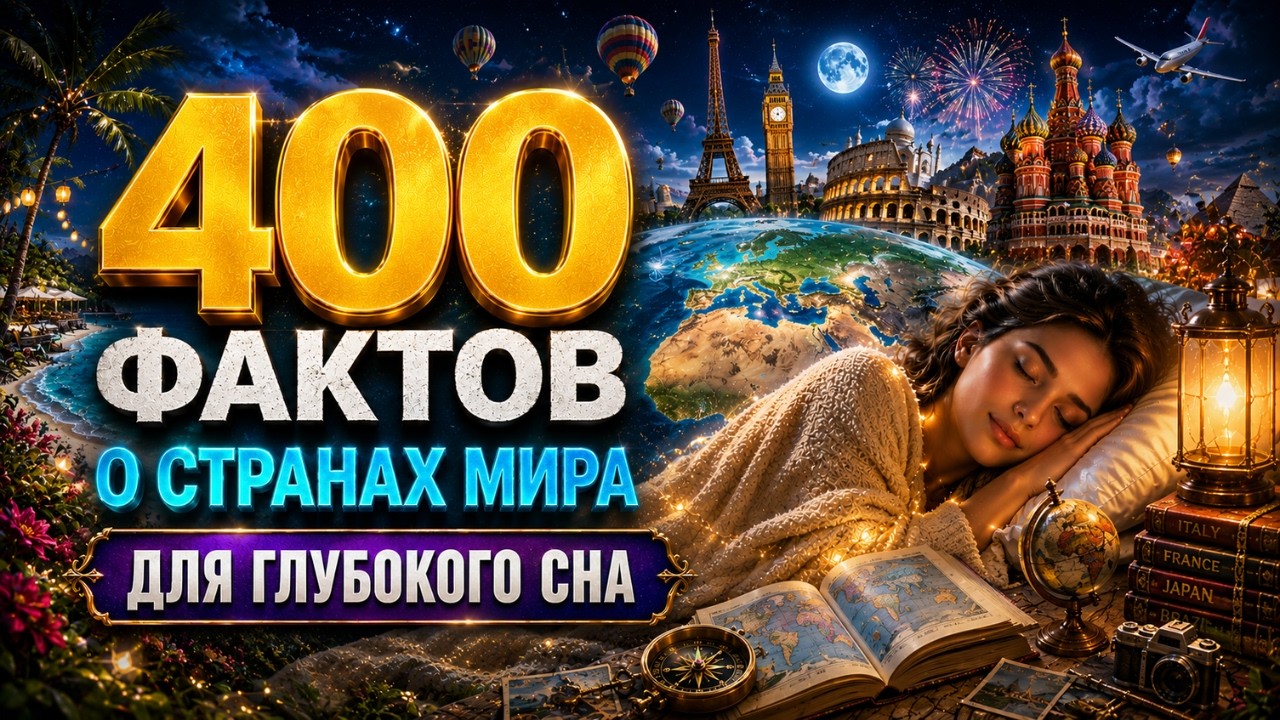 ВКЛЮЧАЙ И ЗАСЫПАЙ 🌙 - Интересные факты о странах для глубокого сна