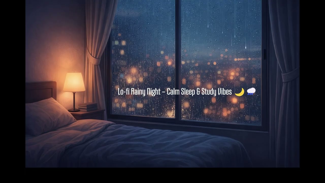 1 Hour Lo-Fi Piano & Rain Sounds 🌙 | Relaxing Study Music | Deep Sleep & Focus Background