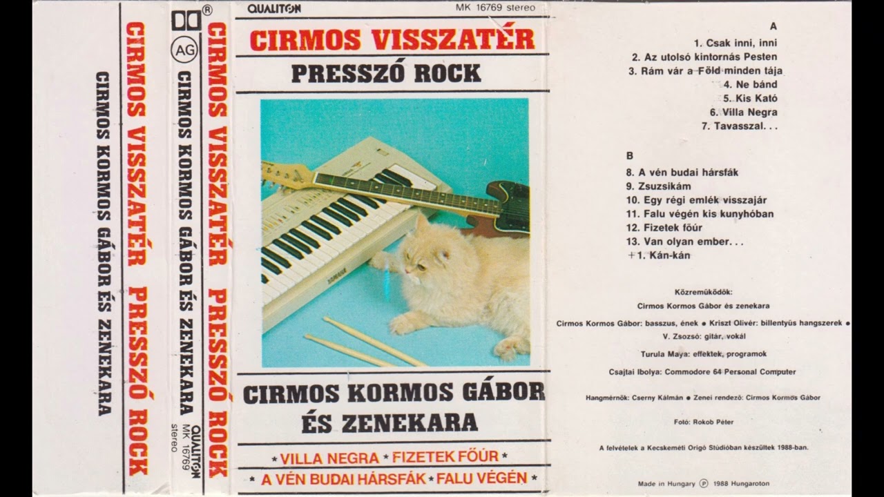 [CASS] Cirmos Kormos G&aacute;bor &Eacute;s Zenekara - Cirmos Visszat&eacute;r (Pressz&oacute; Rock)