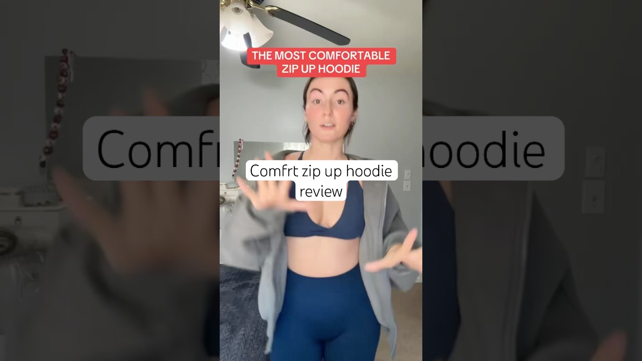 Comfrt zip up hoodie review