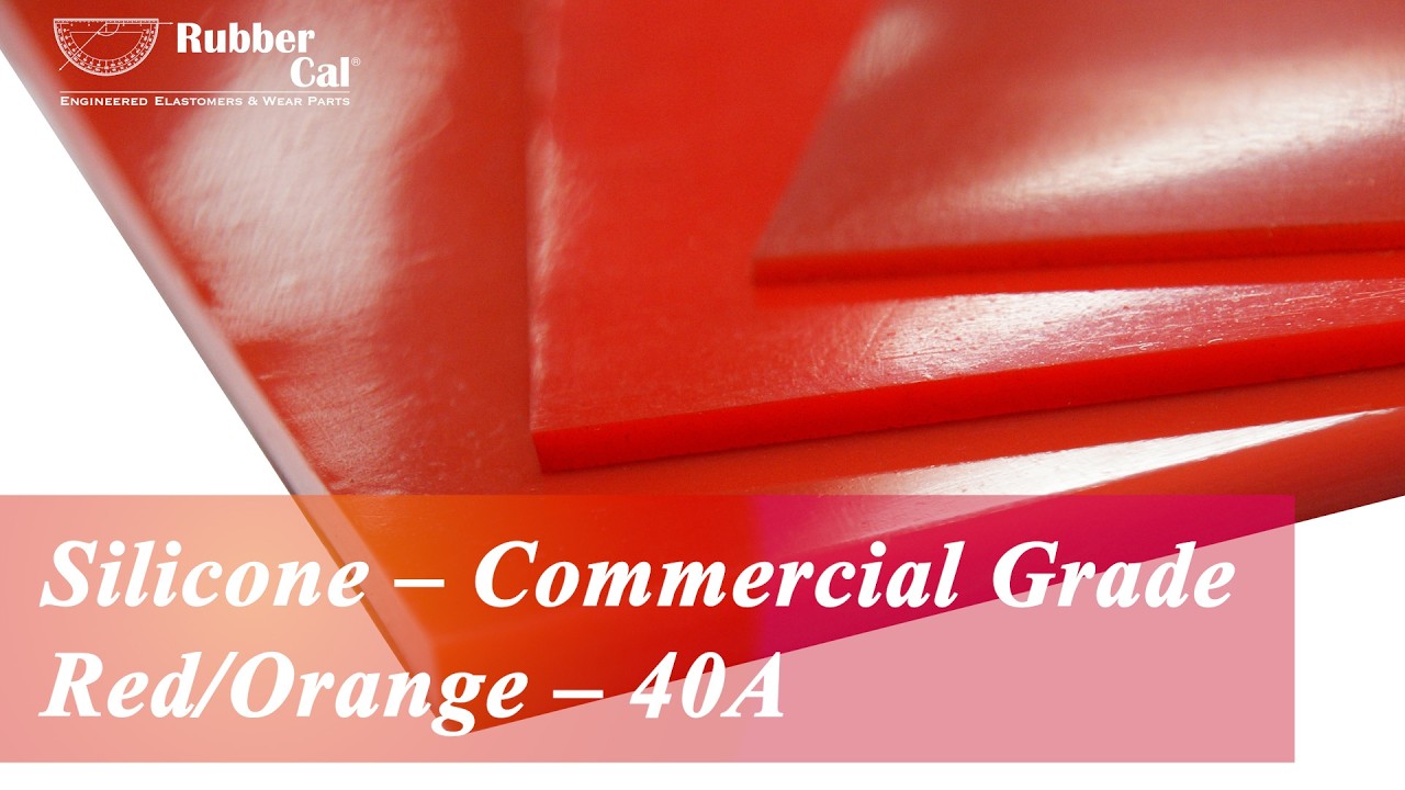 Silicone – Commercial Grade Red/Orange – 40A
