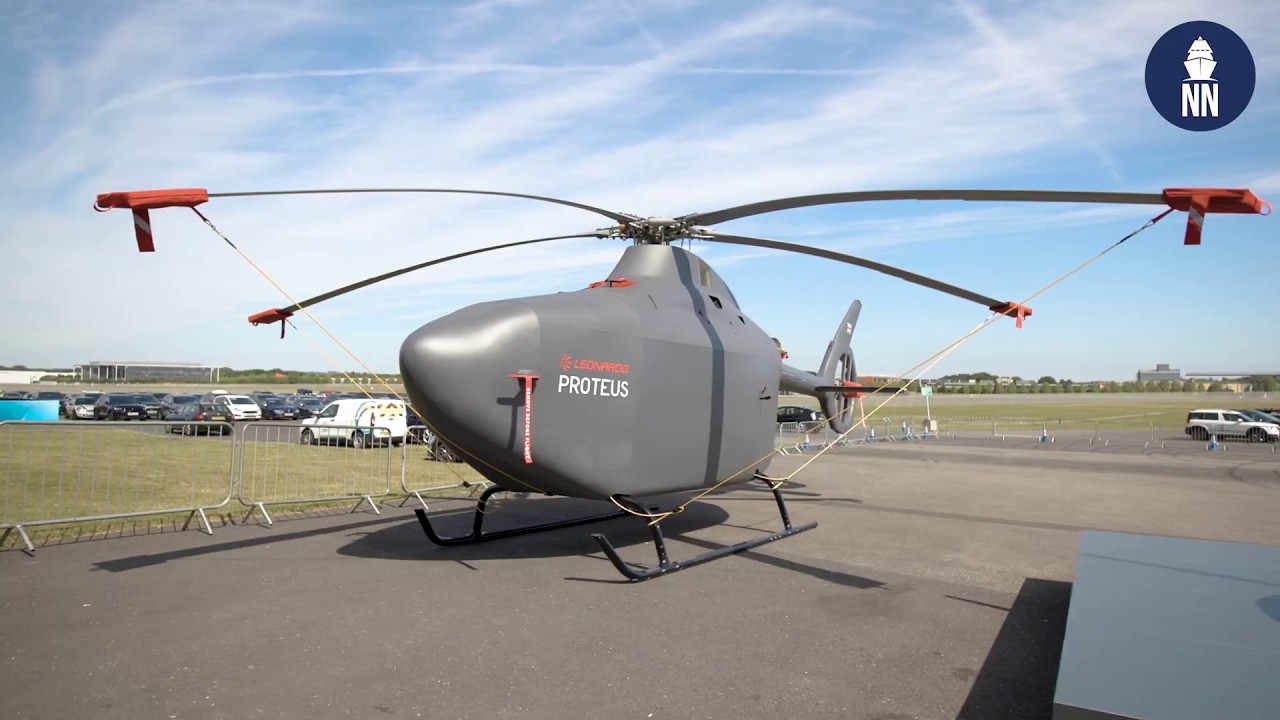 Leonardo PROTEUS unmanned helicopter at CNE 2025