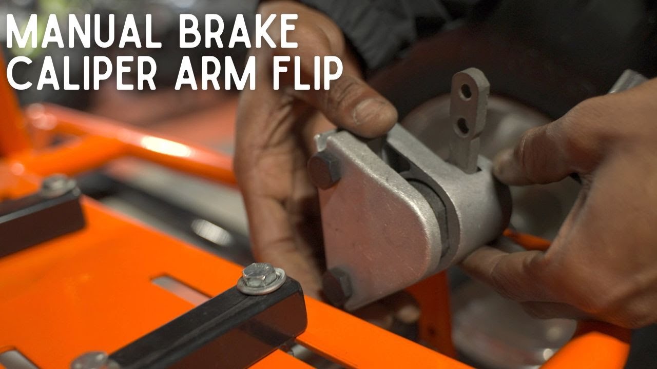 Change Arm Positions on Go Kart Manual Brake Caliper Install