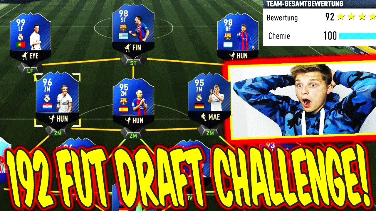 OMFG! 193 RATED FUT DRAFT CHALLENGE!! 🔥⛔️😝 - FIFA 17 ULTIMATE TEAM (DEUTSCH)