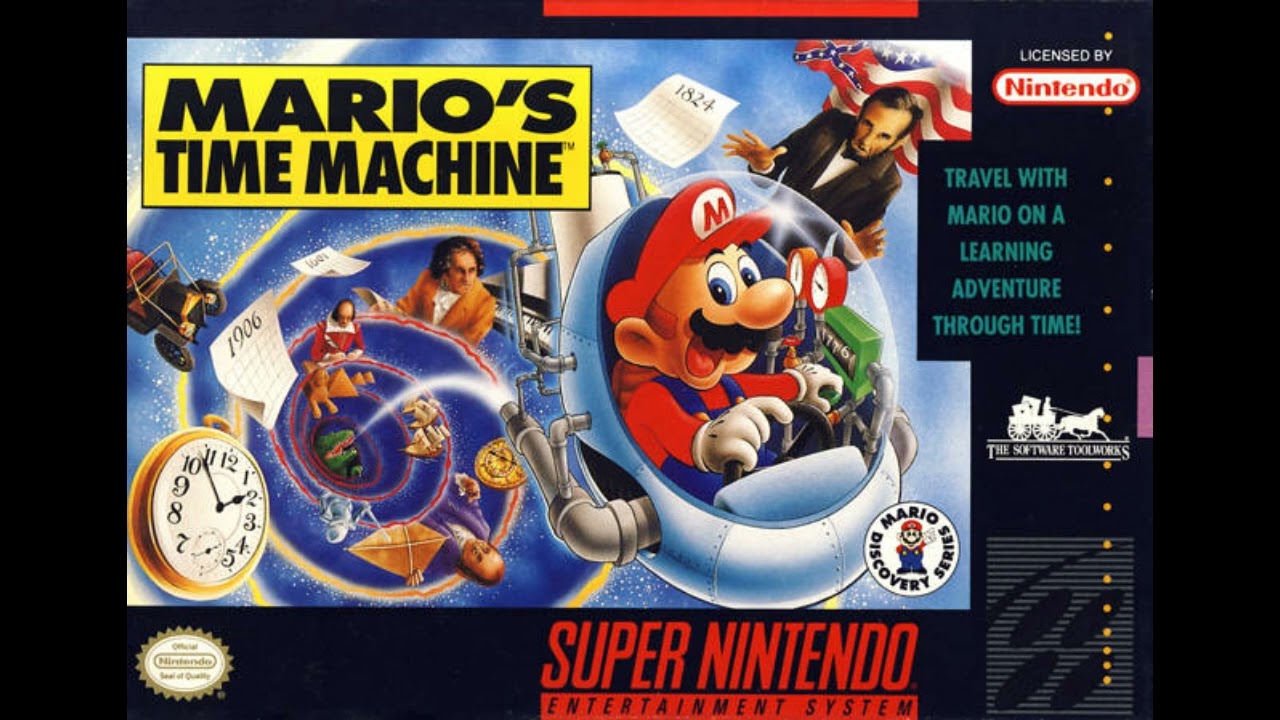 Mario's Time Machine (Super NES, 1994)- Title Extended 30 mins