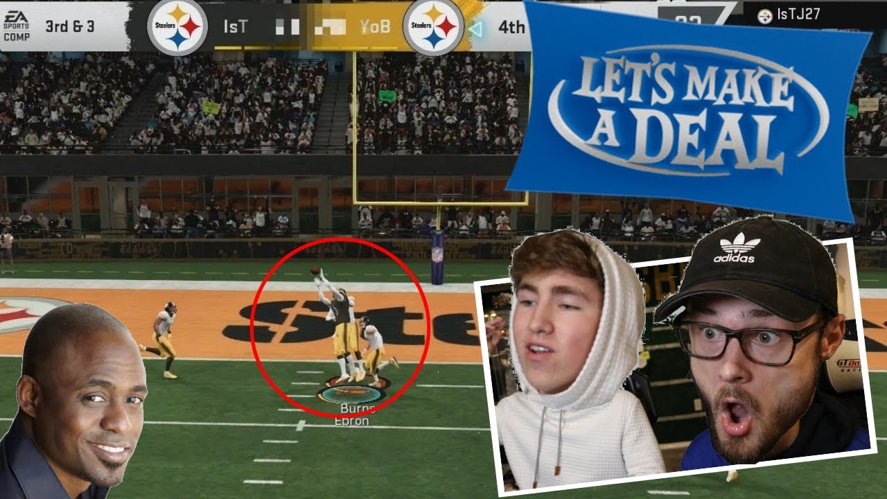 Он это поймал?!? Давай заключим сделку на драфте Madden 20!!! (с участием YoBoy Pizza)