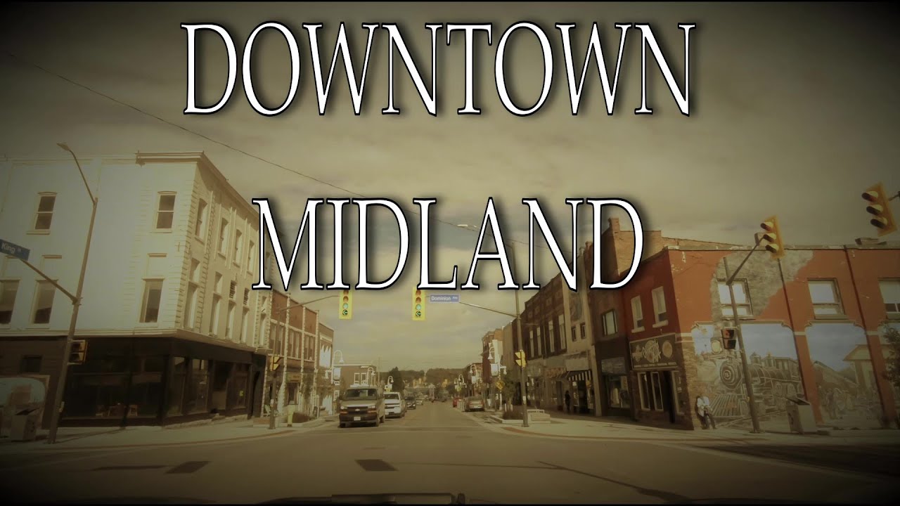 Driving Downtown Midland Ontario