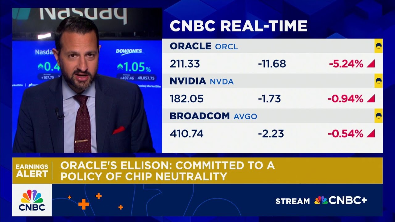 Oracle shares drop 4% on mixed results
