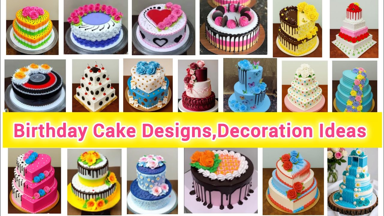 Cake Decoration Ideas🎂 Birthday Cake Designs/2,3 layer cake/cake photo,images 