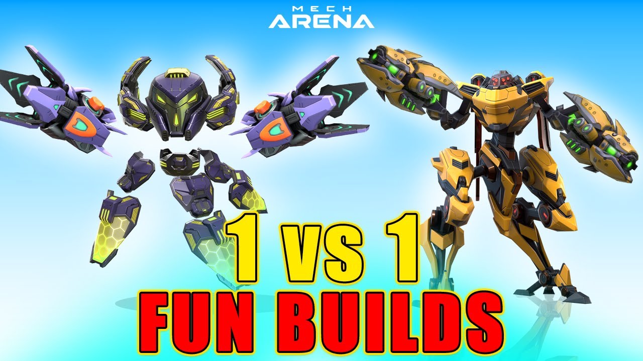 We Did 1vs1 But With FUN BUILDS | Mech Arena | 1v1 Customs | No MODS