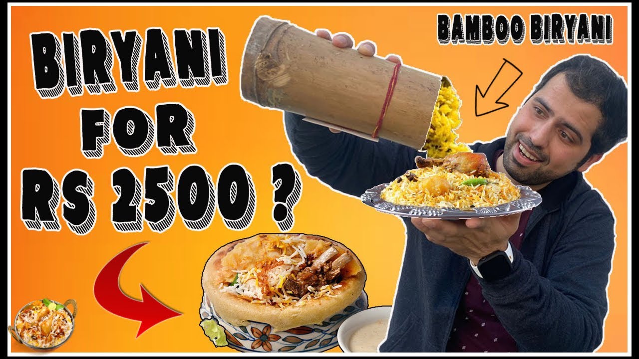 I Tried The BEST BIRYANI in Delhi || Bamboo Biryani,Lolipop Biryani || Dum Pukht Biryani for Rs 2500