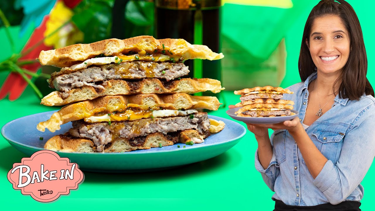 Delicious Breakfast Waffle Sandwich Recipe With Tara | Bake In
