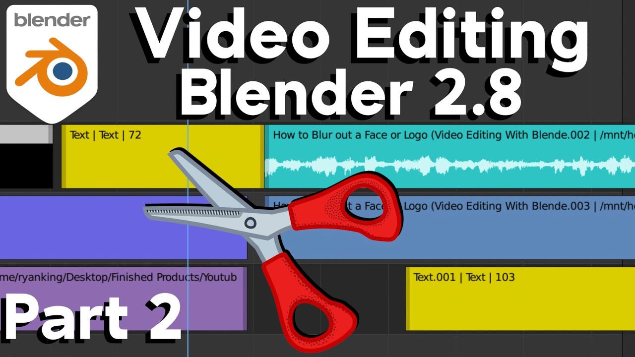 Video Editing in Blender 2.8 - Part 2: Shortcut Keys, Basic Editing