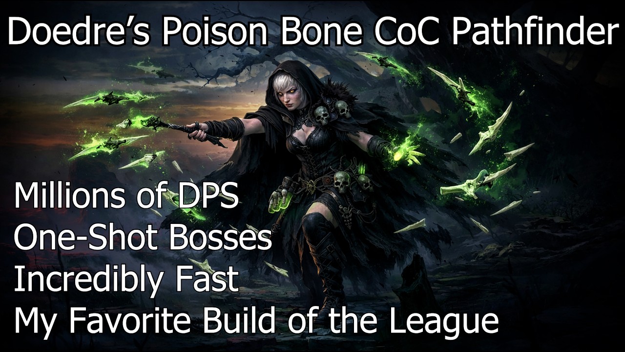 [POE2 0.4] My Favorite Build of the League! | Doedre's Poison Bone CoC Pathfinder is INSANE!