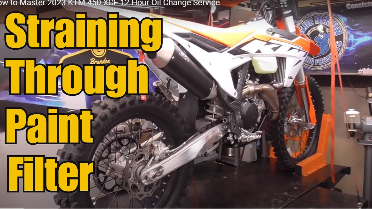 How to Master 2023 KTM 450 XCF 12 Hour Oil Change Service