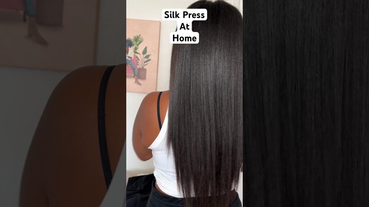 Silk Press At Home! #silkpress #hair