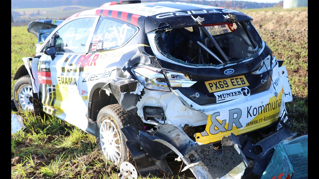 Kevin Raith's Auto nach Crash / Rallye W4 2021