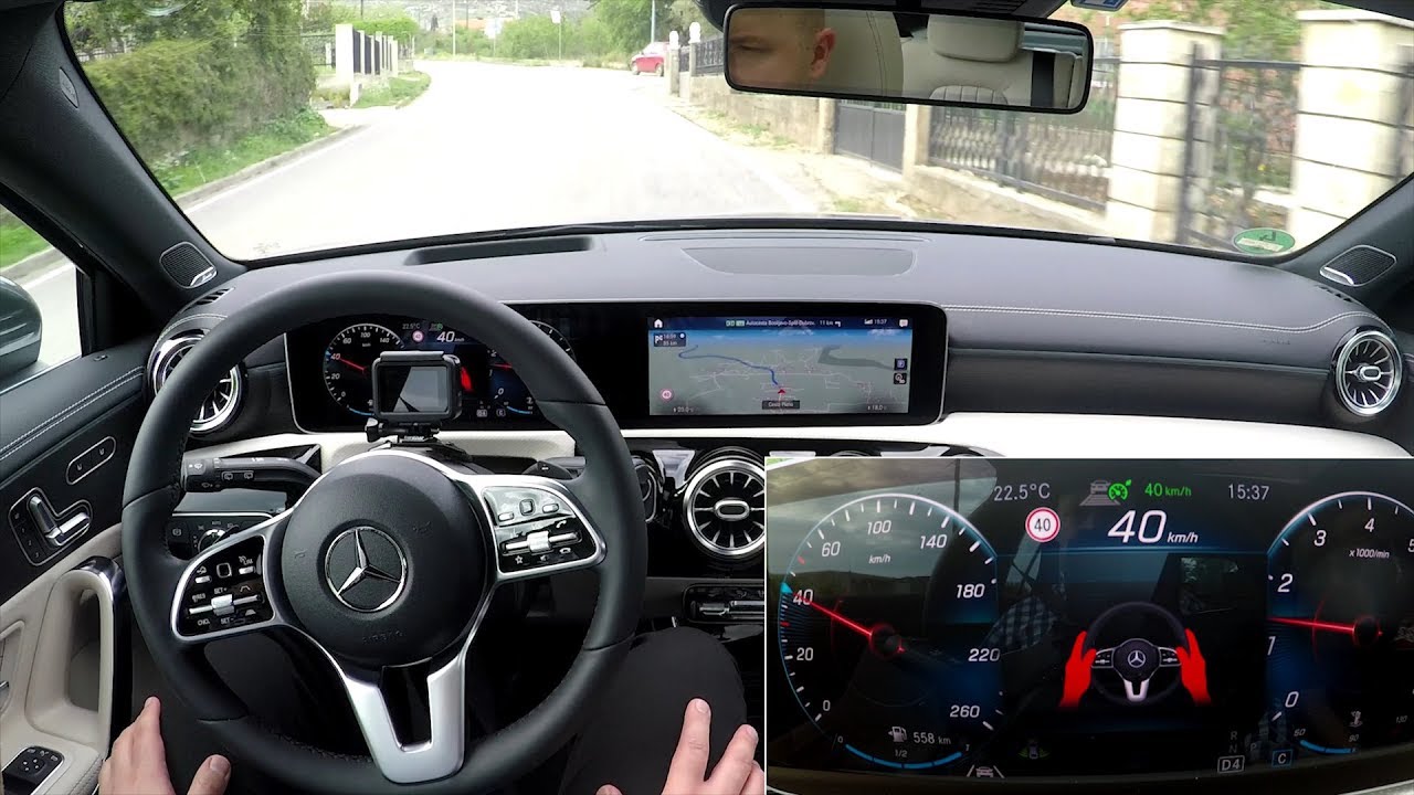 Active Emergency Stop Assist in Mercedes-Benz A Class real-life test :: [1001cars]