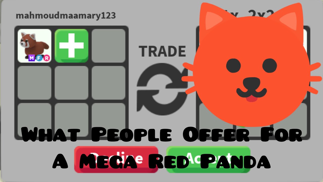 What People Offer For A Mega Red Panda (Roblox adopt me)