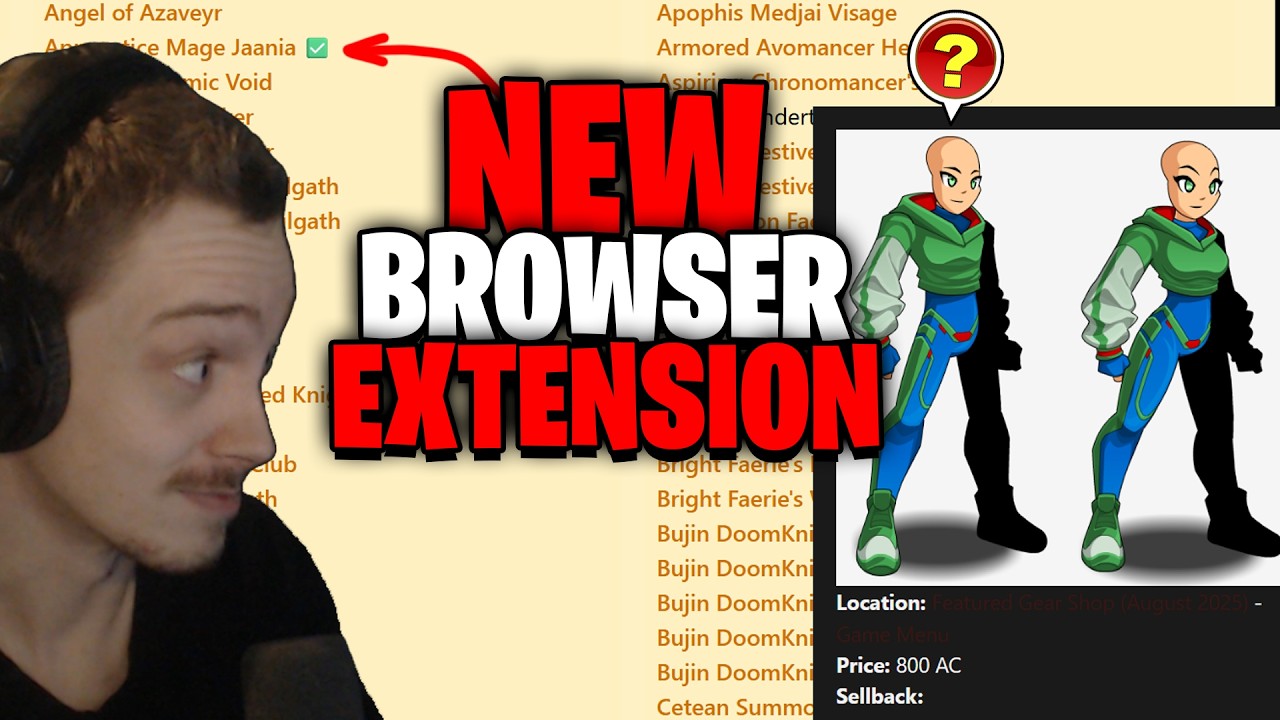 New AQW Browser Extension! Great Features!
