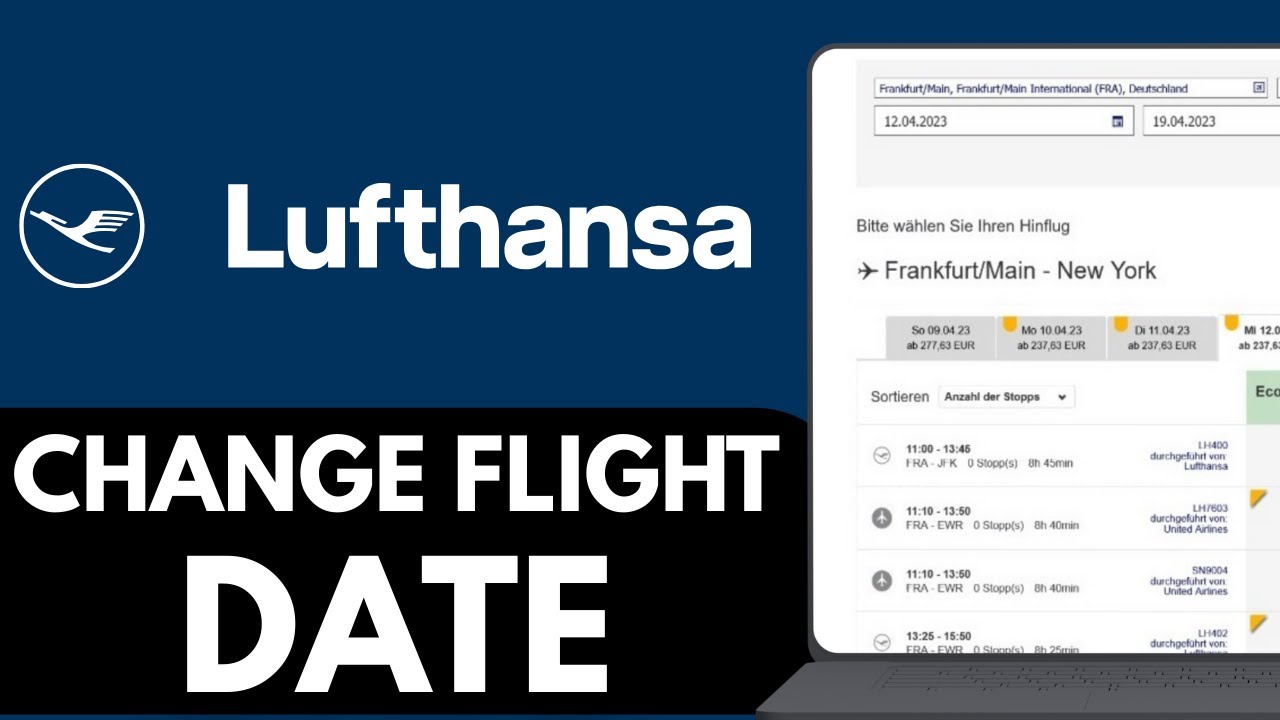Как изменить дату авиабилета Lufthansa (БЫСТРО И ЛЕГКО)
