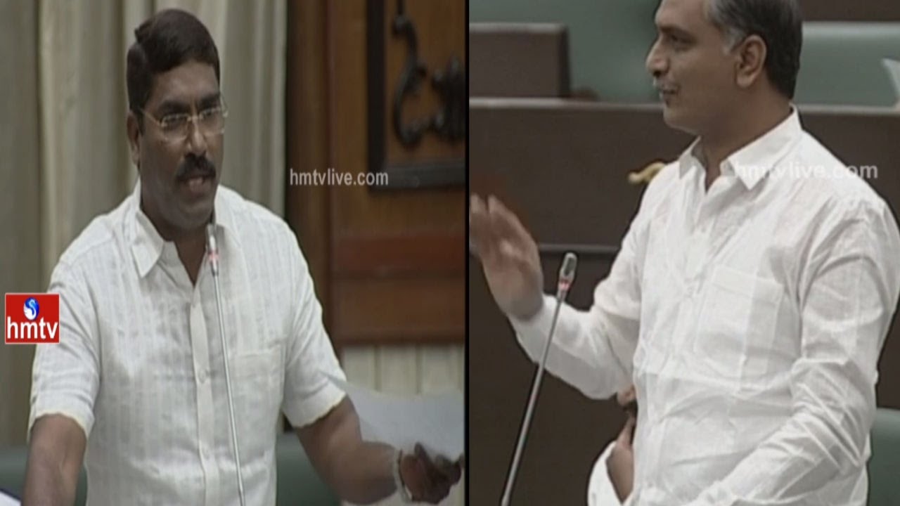 War of Words Between Congress MLA Sampath Kumar and Harish Rao | TS Assembly | HMTV