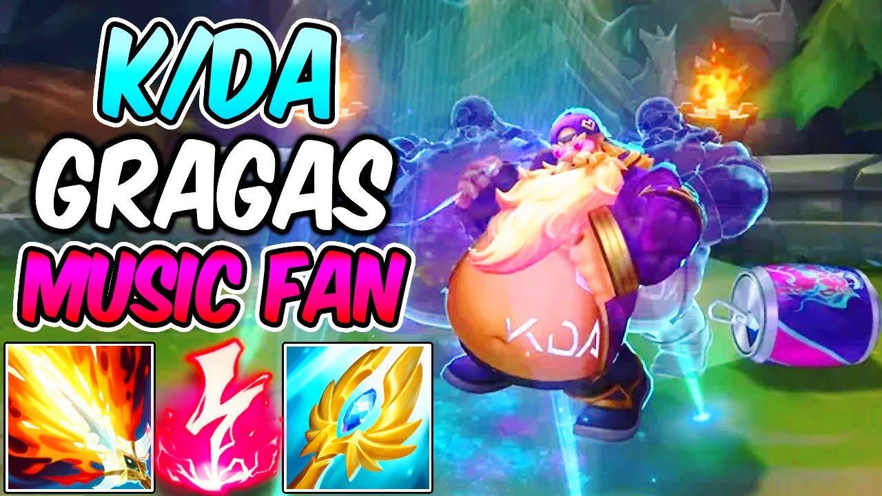 K/DA GRAGAS MID FULL AP GAMEPLAY |  Music Fan Gragas | New Build & Runes | League of Legends