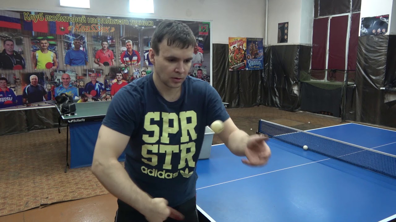 ПОДАЧА с обратным КИТАЙСКИМ МАЯТНИКОМ с замахом в стайле  ФАНА И ЖЕКИ   pendulum serve Fan zhendong