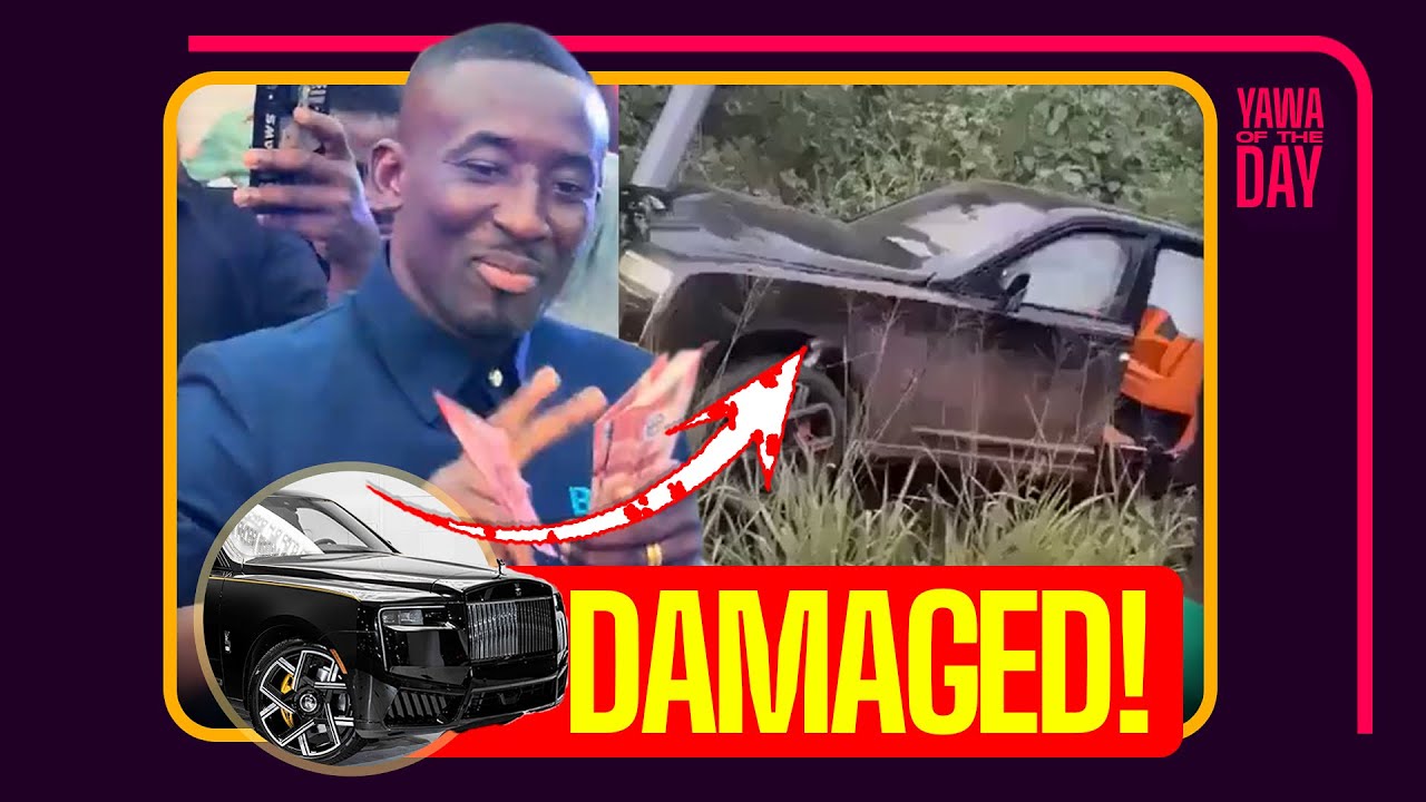 Twum Barimah Accident: Akwatia Business Man's New Rolls Royce Cullinan Seriously Damaged
