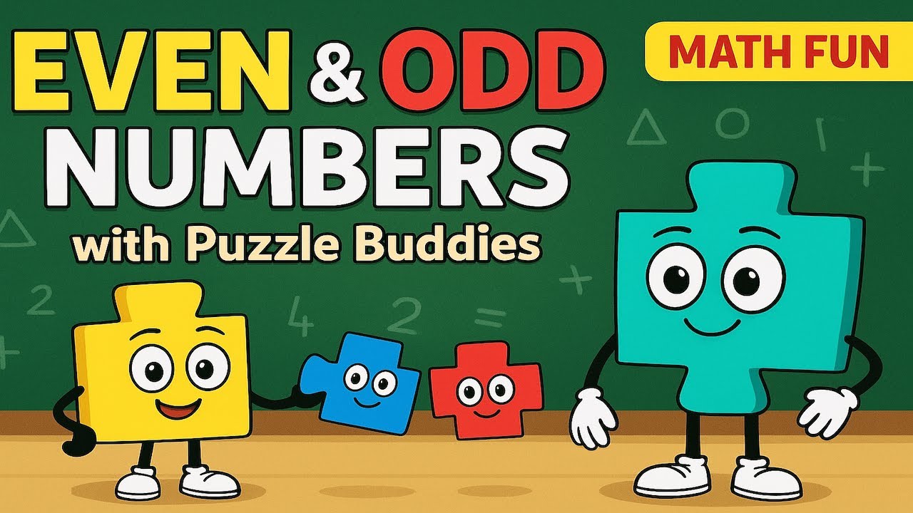 Learn Even & Odd Numbers with Puzzle Buddies | Math Fun