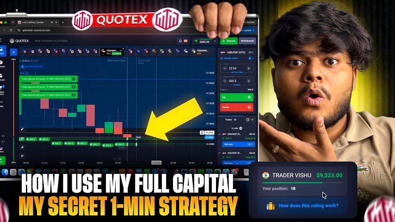Quotex | My Personal 1 Min Sureshot Strategy | Quotex Trading Strategy