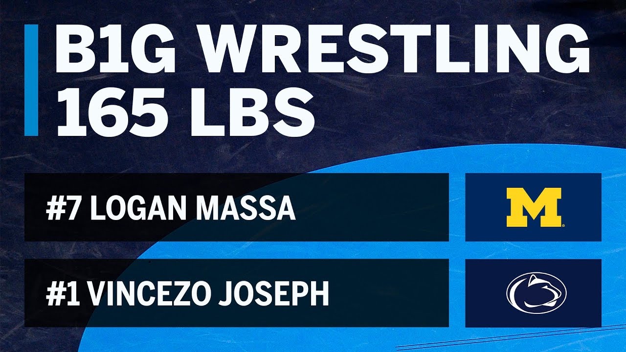 165 LBS: #7 Logan Massa (Michigan) vs. #1 Vincezo Joseph (Penn State) | Big Ten Wrestling