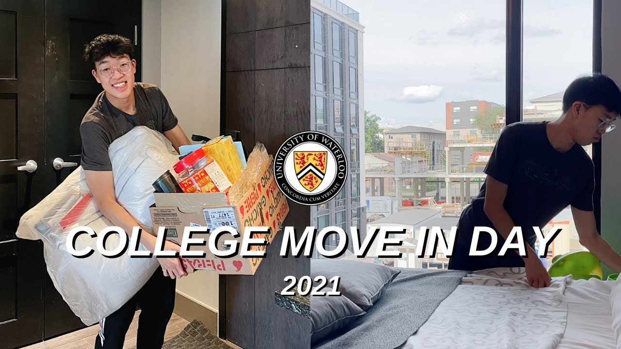 COLLEGE MOVE IN DAY 2021 - VLOG *chaotic & bittersweet* | University of Waterloo | Luxury Apartment