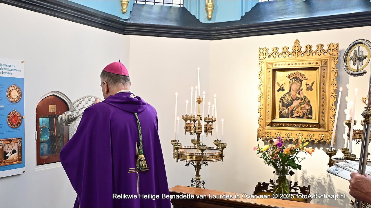 Relikwie van Heilige Bernadette van Lourdes krijgt vaste plek in R.K. kerk Overveen