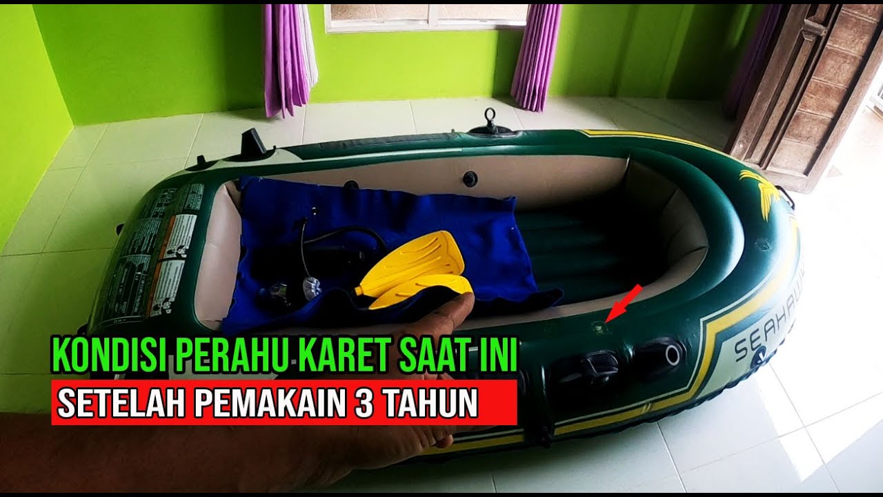 Review kondisi perahu karet setelah pemakaian 3 tahun || Intex Seahawk 2