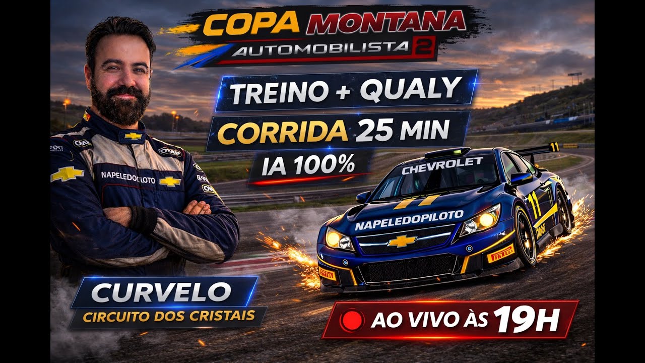 🔴 AO VIVO: Consigo vencer a IA 120% na Copa Montana?| Automobilista 2