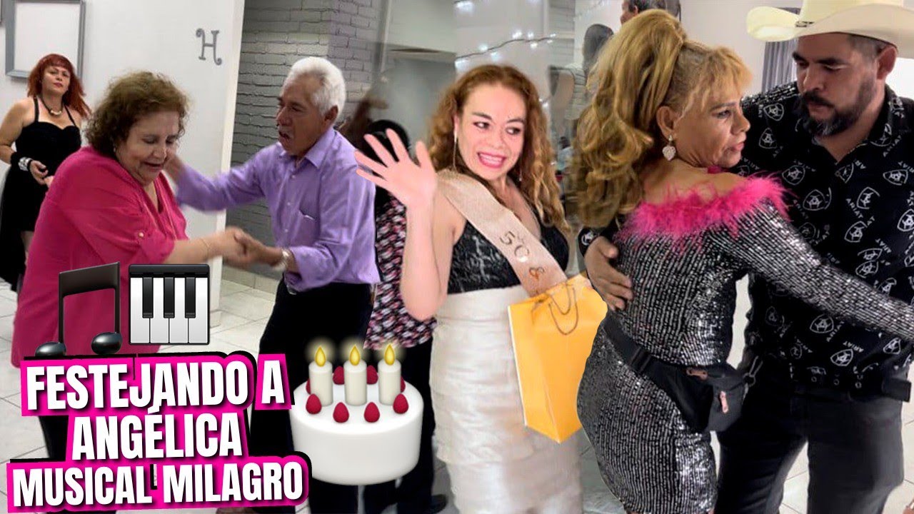 Angelica comparte 🙏su cumpleaños 🎂 con la Familia Milagrense🎹🎵💃🕺❤️