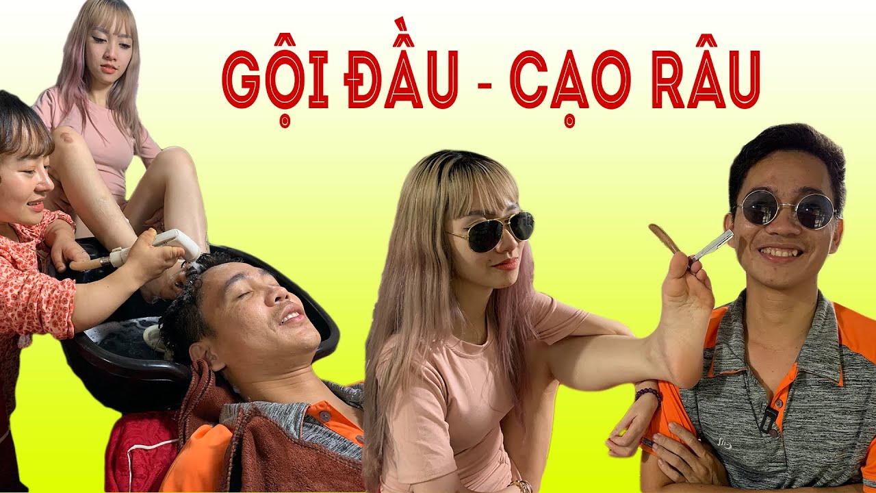 Cô gái Đà Lạt dùng chân gội đầu, cạo râu cho Phú tại tiệm Cô Chủ Nhỏ ĐỘC LẠ BÌNH DƯƠNG