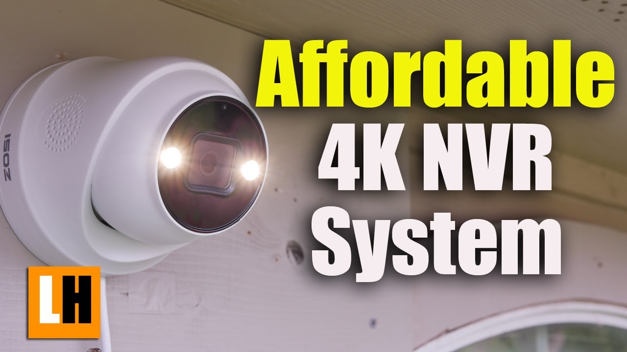 Система видеонаблюдения ZOSI 4K PoE NVR — цветное ночное видение, обнаружение людей с помощью ИИ,...