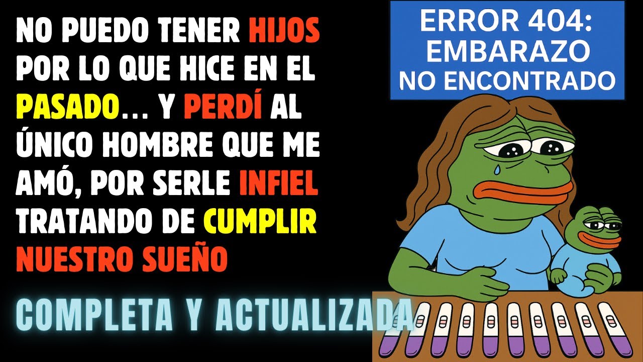 No puedo tener HIJOS por mis DECISIONES del pasado, PERDÍ al hombre que AMO por tratar de ARREGLAR