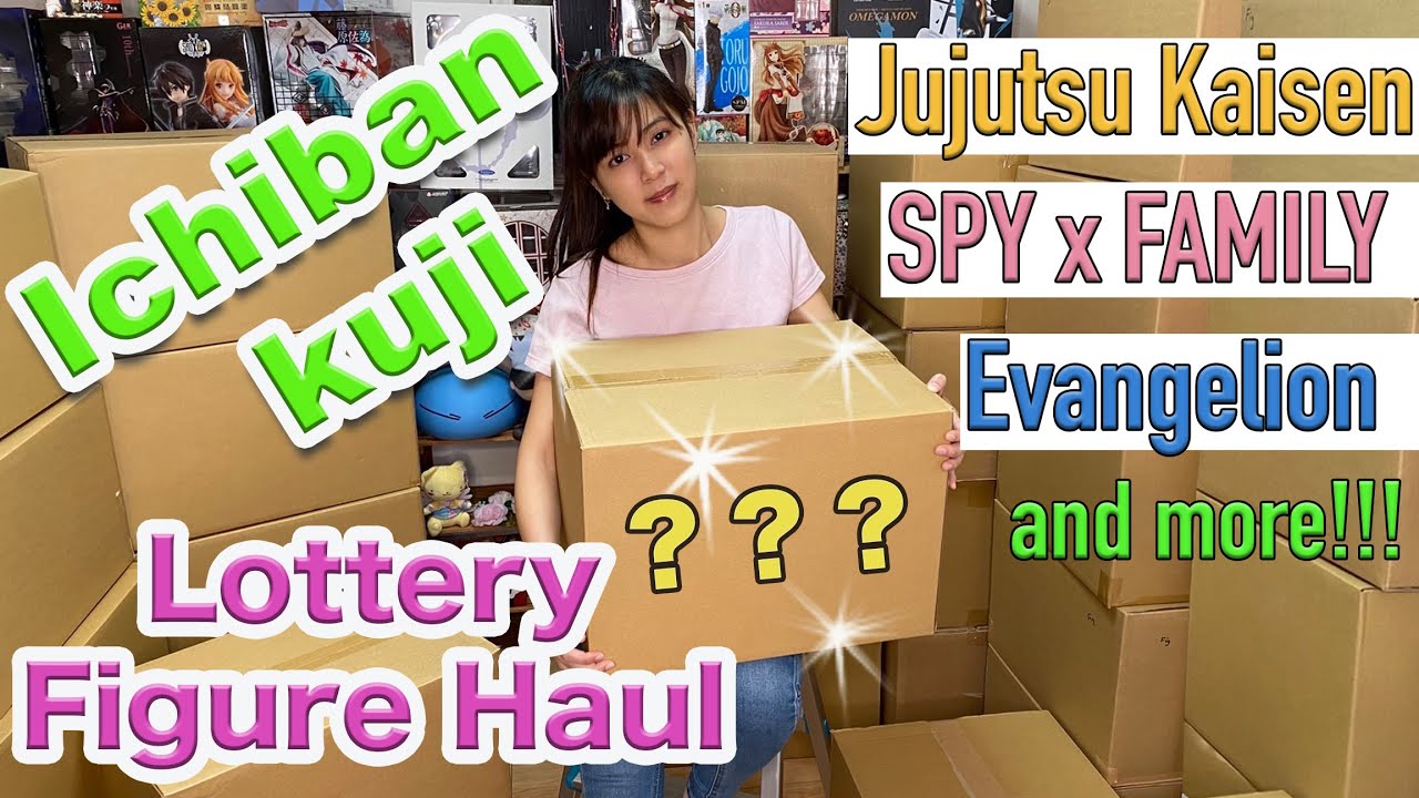 Ichiban Kuji Haul! Figure and merch! SPY x FAMILY, Evangelion, Jujutsu Kaisen and more~