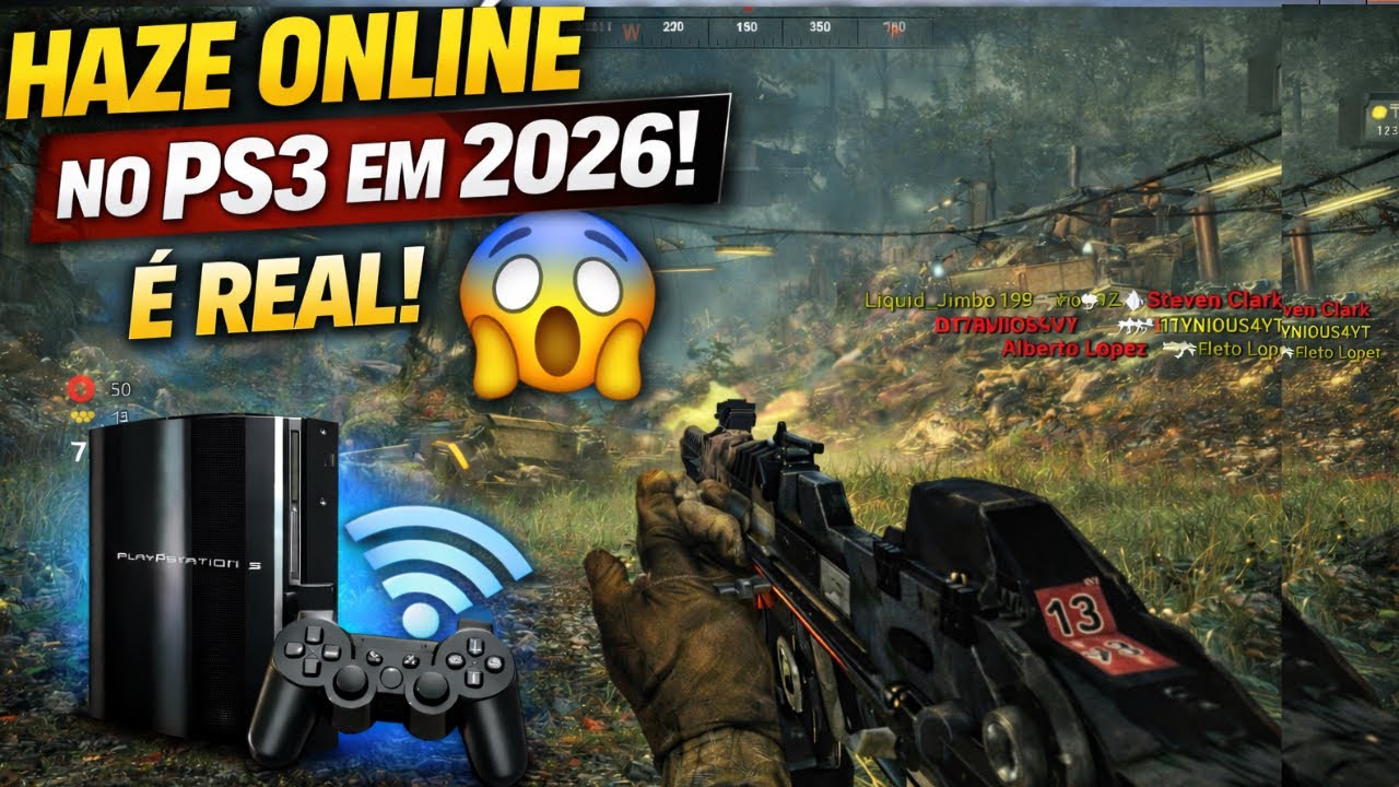 JOGUEI HAZE ONLINE NO PS3 EM 2026… E FUNCIONA! 😱